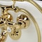 Kingston Brass KS225PB Tub Wall Mount Clawfoot Tub Faucet with Hand Shower, Polished Brass KS225PB - alternate 5